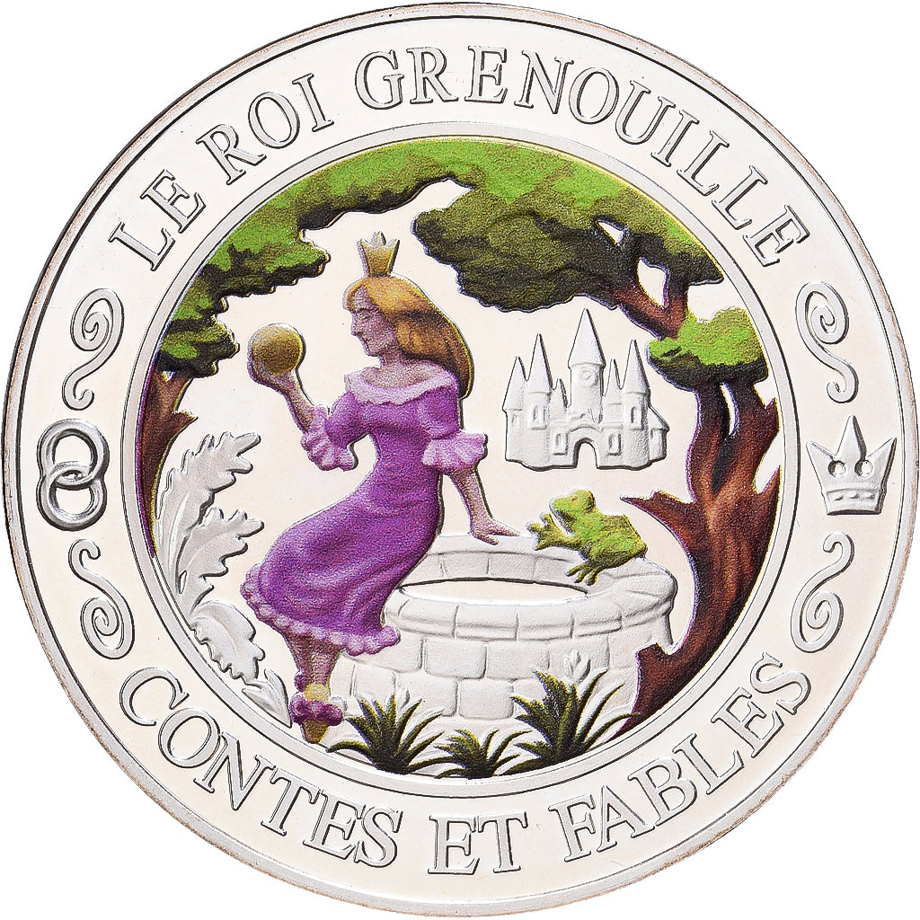Frankreich, Medaille, Contes et Fables, Le Roi Grenouille, Silber, STGL