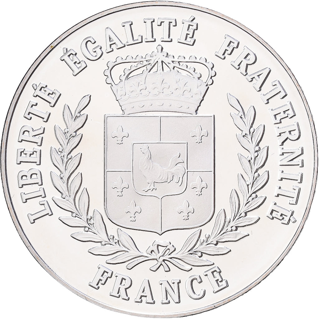 France, Medal, Contes et Fables, Le Corbeau et le Renard, Silver, MS(65-70)