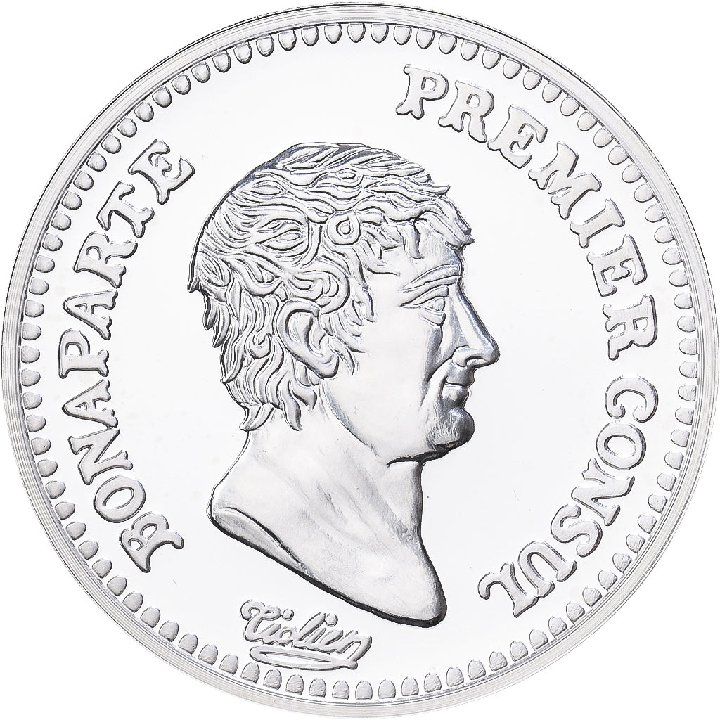 Frankreich, Medaille, Reproduction, Demi Franc An 12, Silber, STGL