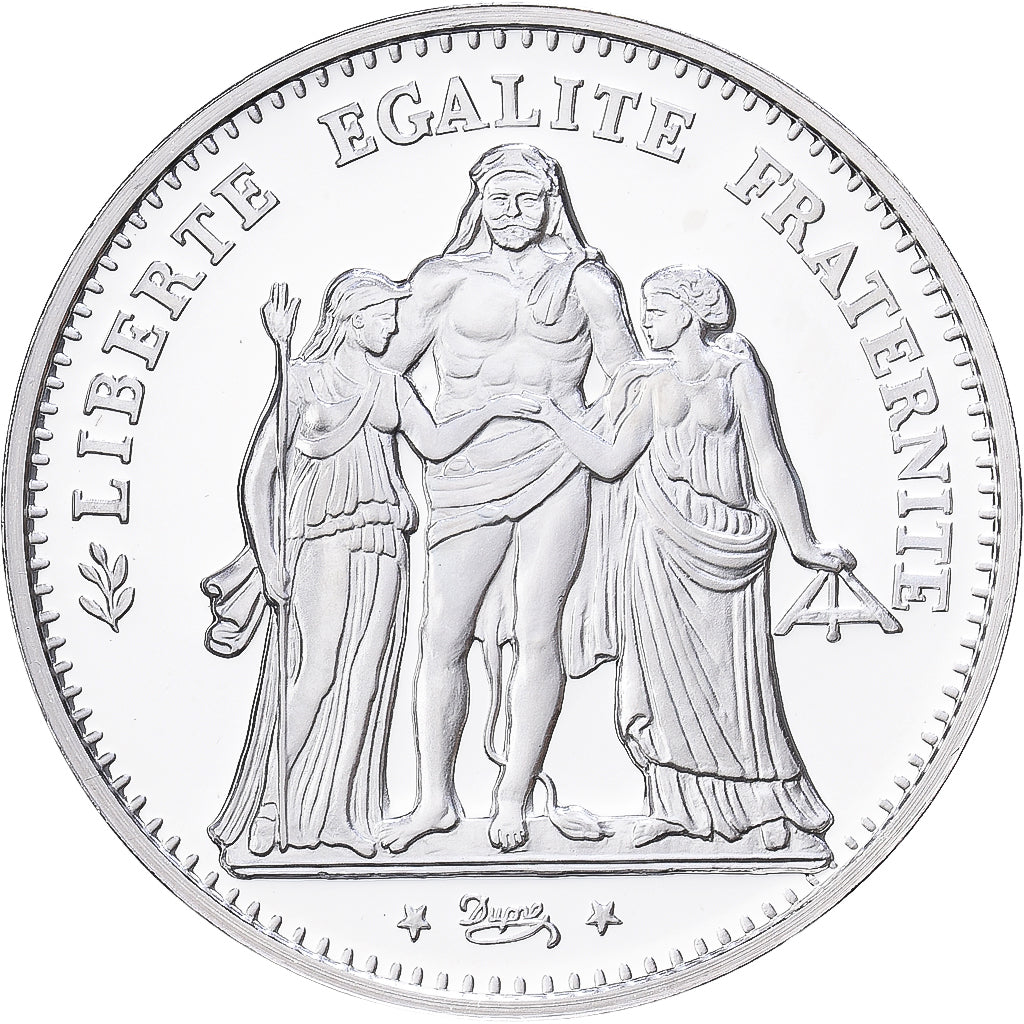 France, Medal, Reproduction de la 5 Francs Camélinat 1871, Silver, MS(65-70)