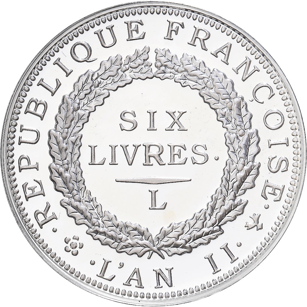 France, Medal, Reproduction, Ecu de Six Livres, Silver, MS(65-70)