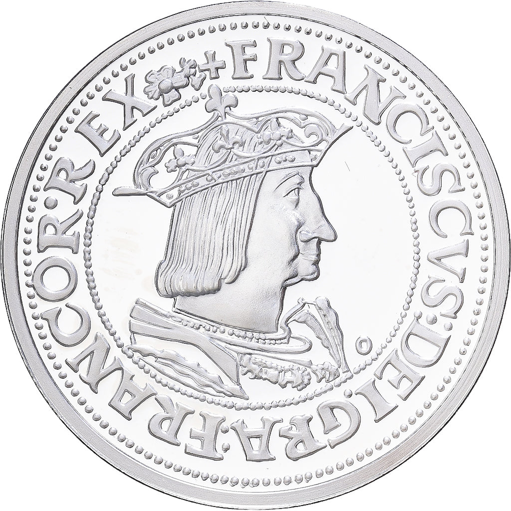 Francja, medal, Reproduction Teston François Ier, Srebro, MS(65-70)