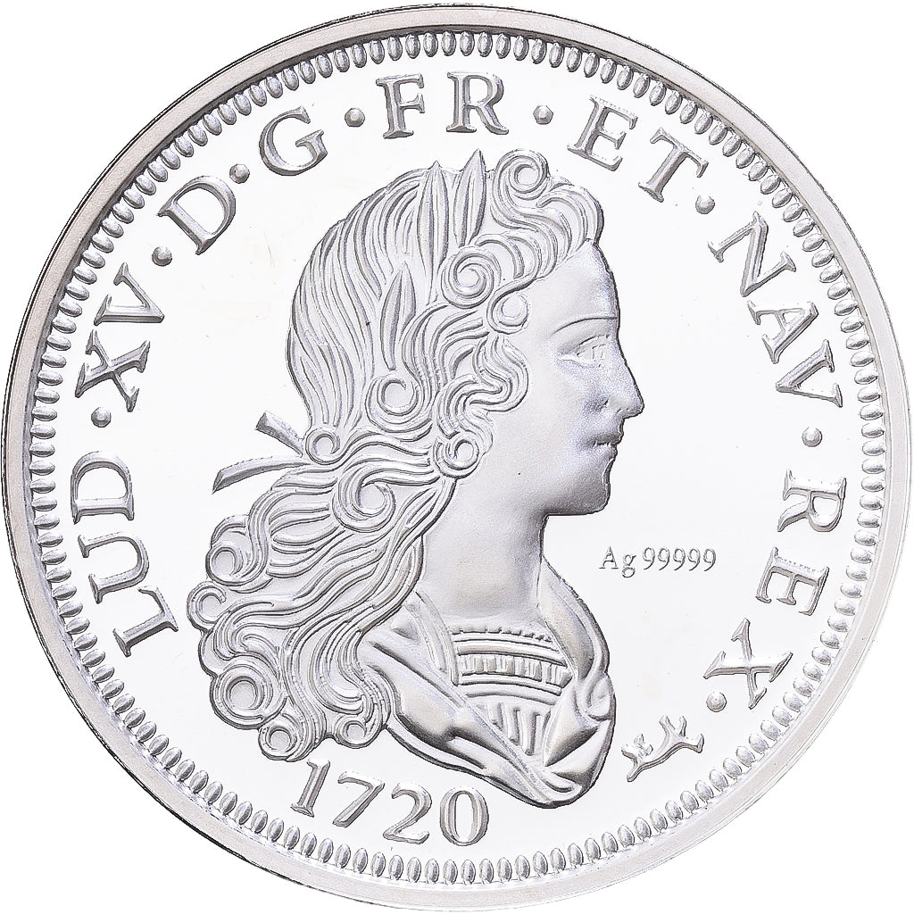 France, Médaille, Reproduction du Petit Louis d'Argent 1720, Argent, FDC