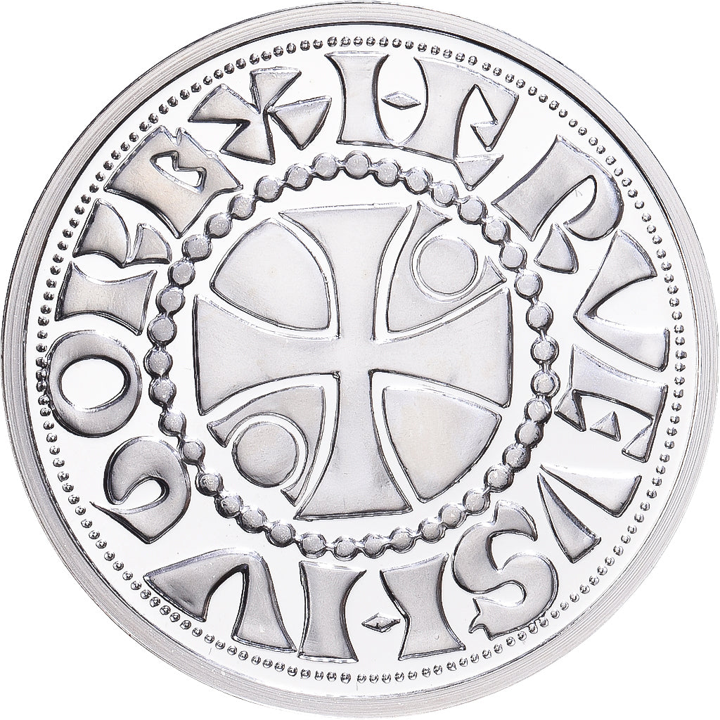 Frankreich, Medaille, Reproduction, Denier de Beauvais d’Hugues Capet, Silber