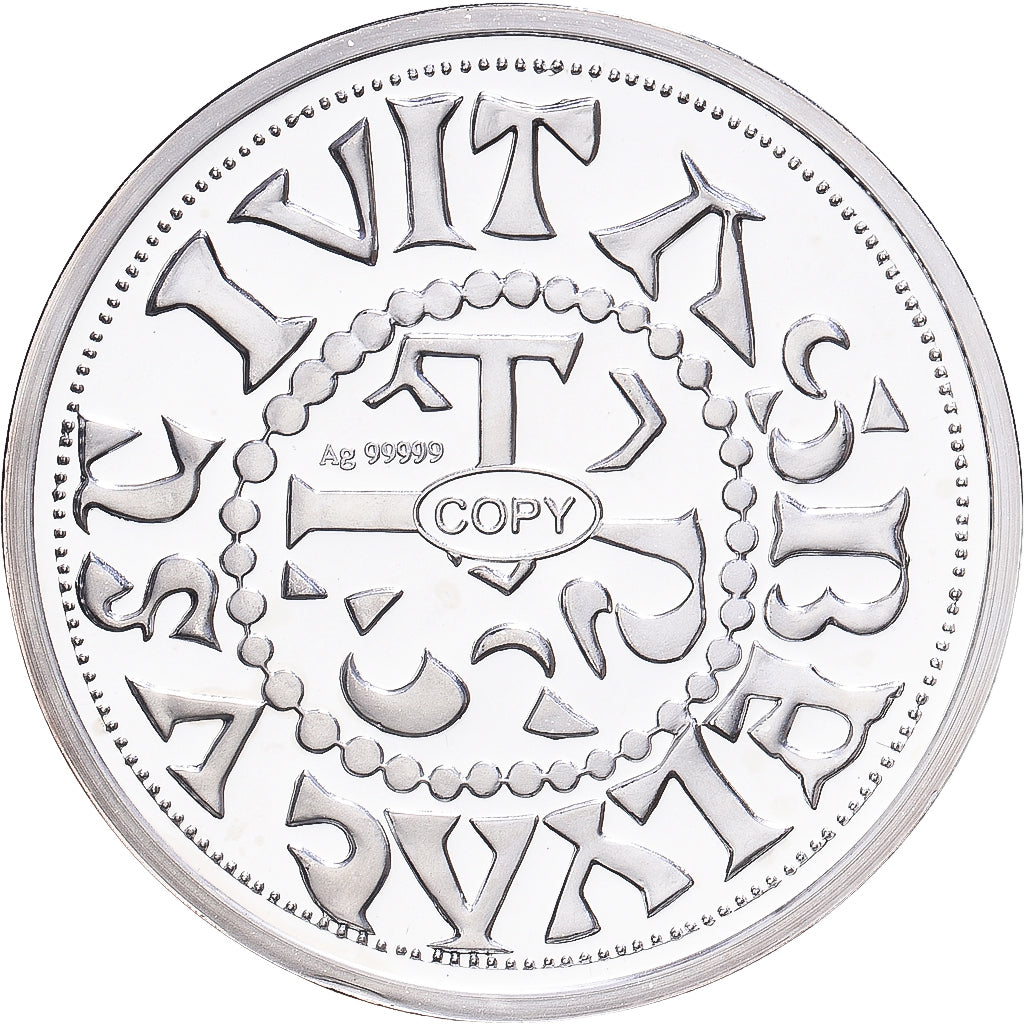 Frankreich, Medaille, Reproduction, Denier de Beauvais d’Hugues Capet, Silber