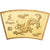 China, Medaille, Année du Dragon, Copper Gilt, STGL