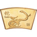 China, Medaille, Année du serpent, Copper Gilt, STGL