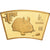 China, Medaille, Année du lapin, Copper Gilt, STGL