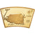 China, Medaille, Année du Buffle, Copper Gilt, STGL