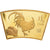China, Medaille, Année du Coq, Copper Gilt, STGL