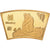 China, Medaille, Année du singe, Copper Gilt, STGL