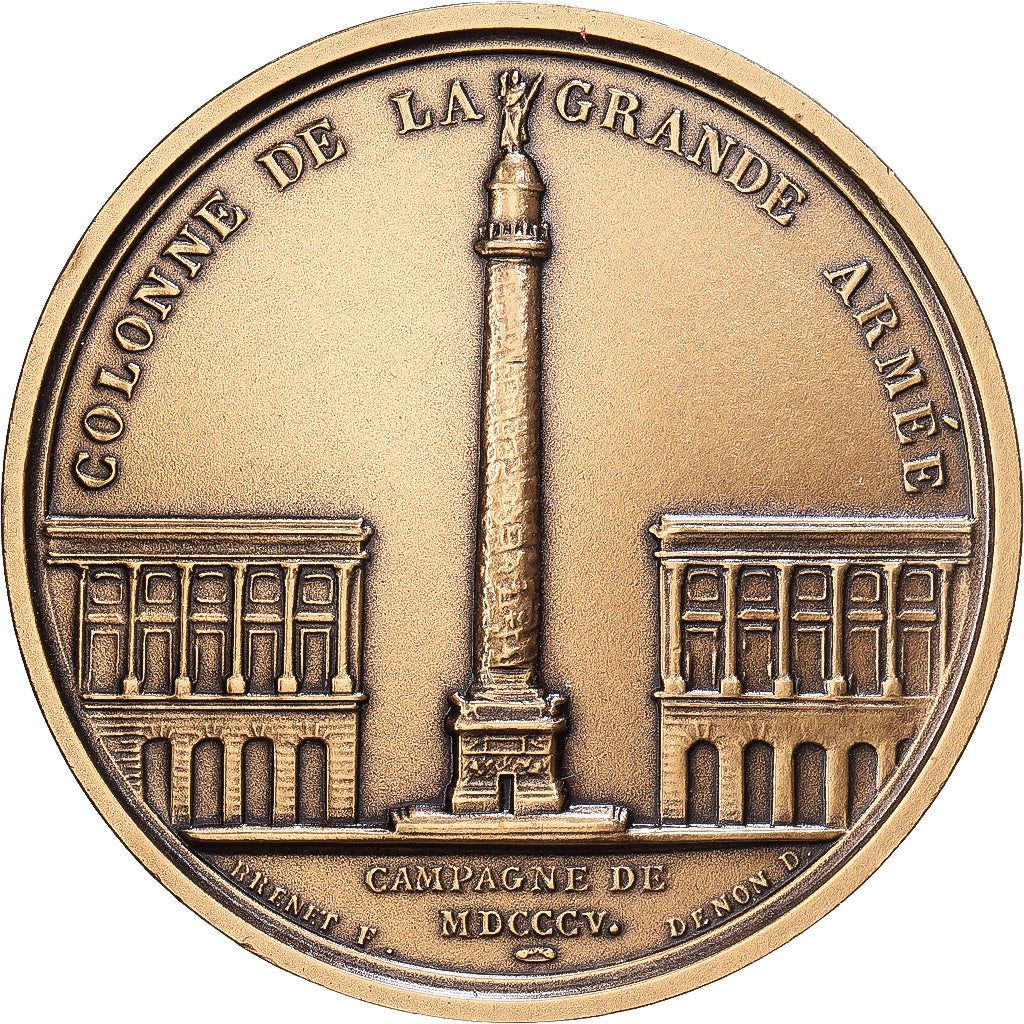 Frankrijk, Medaille, Napoléon Ier, Colonne de la Grande Armée, Bronzen, Denon