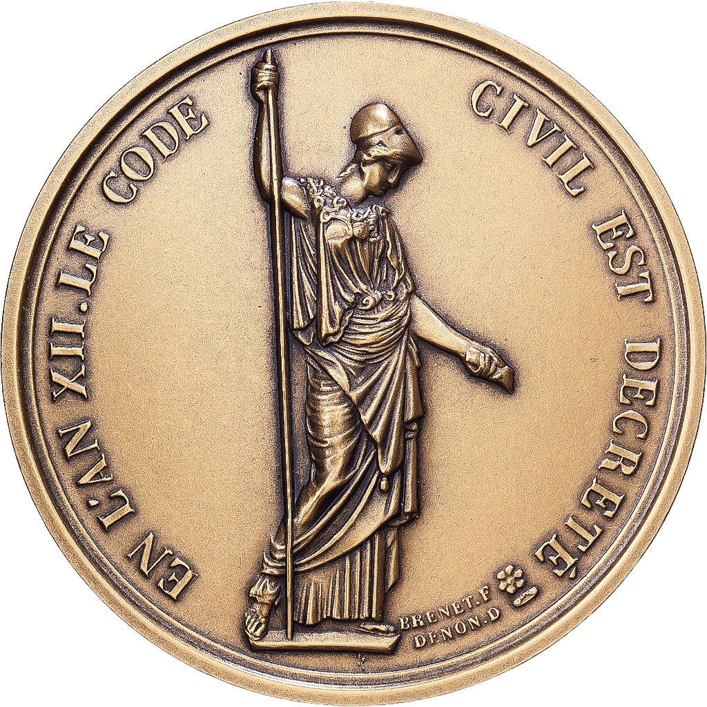 Frankreich, Medaille, Napoléon Ier, En l'An XII, le Code Civil est Décrété