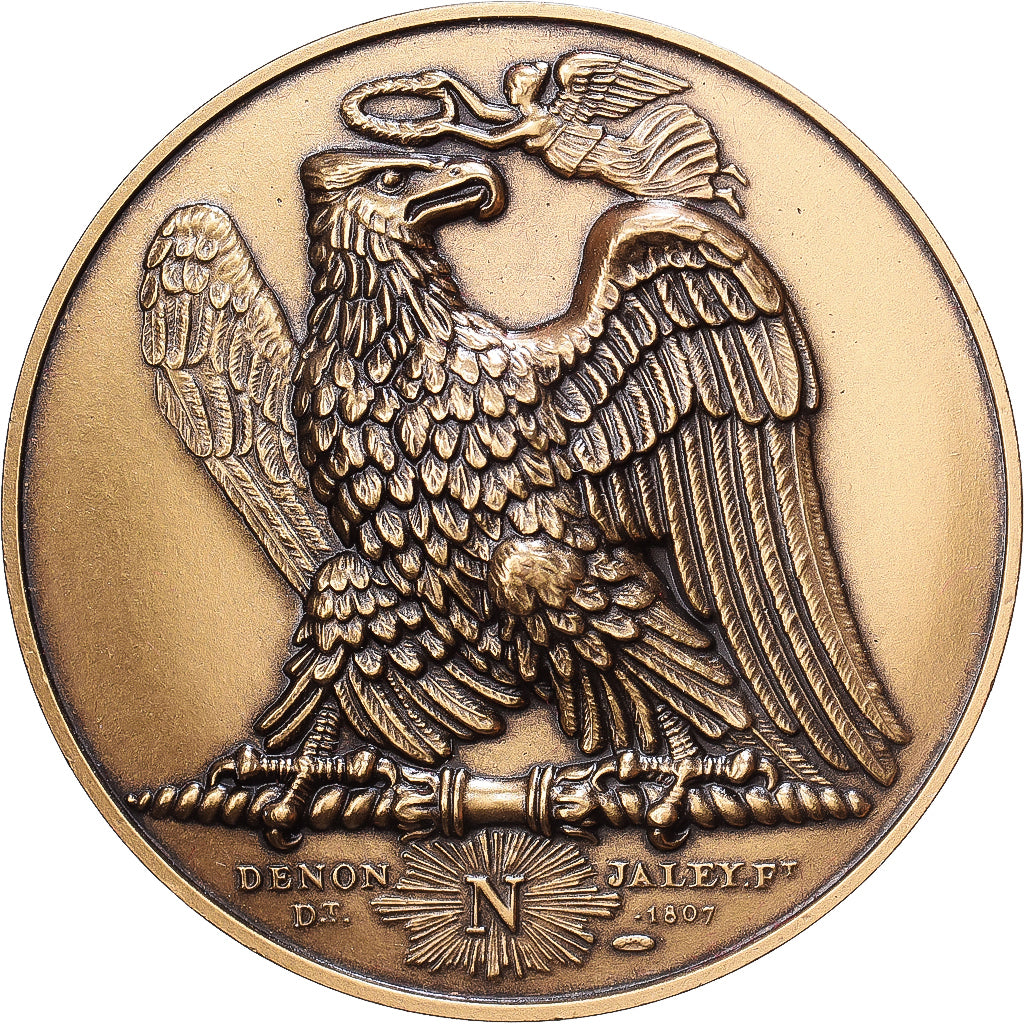 France, Medal, Napoléon Empereur et Roi, Bronze, Denon, MS(63)