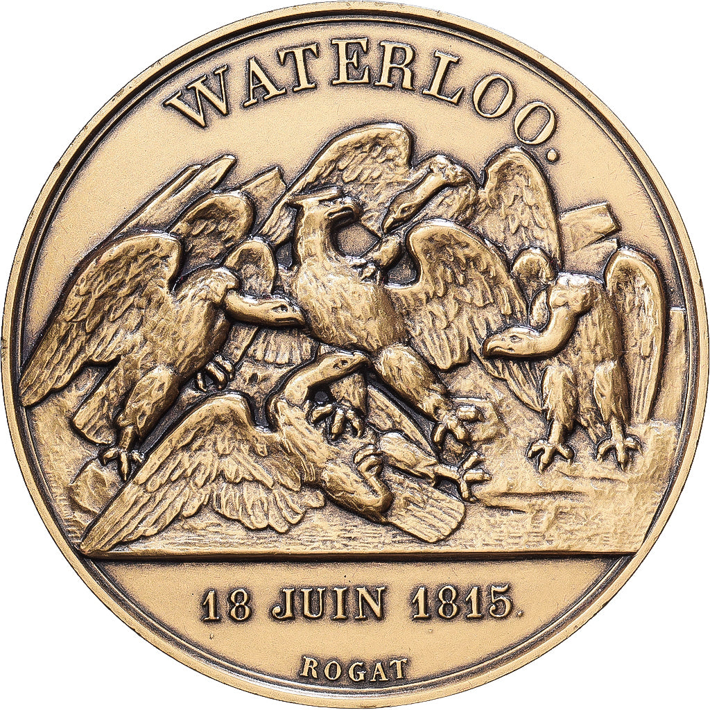France, Medal, Napoléon Ier, Bataille de Waterloo (1815), Bronze, Denon, MS(63)