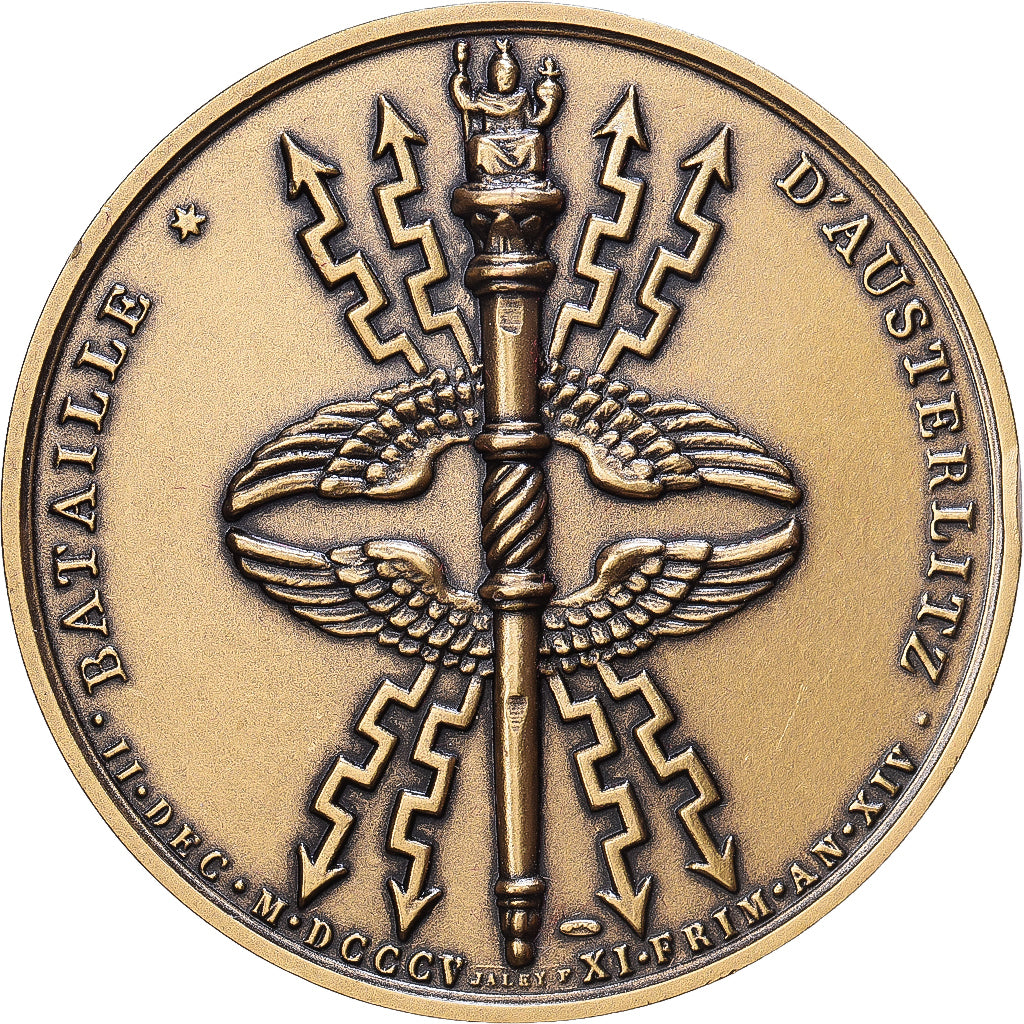 France, Médaille, Napoléon Ier, Bataille d'Austerlitz, Bronze, SPL, Denon