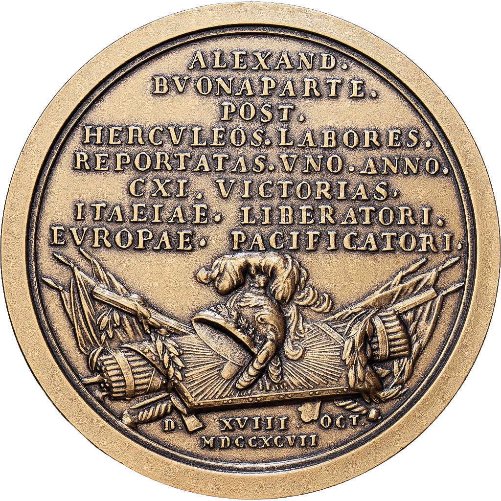 Francia, medalla, Napoléon Bonaparte, Paix de Campo Formio avec l'Autriche