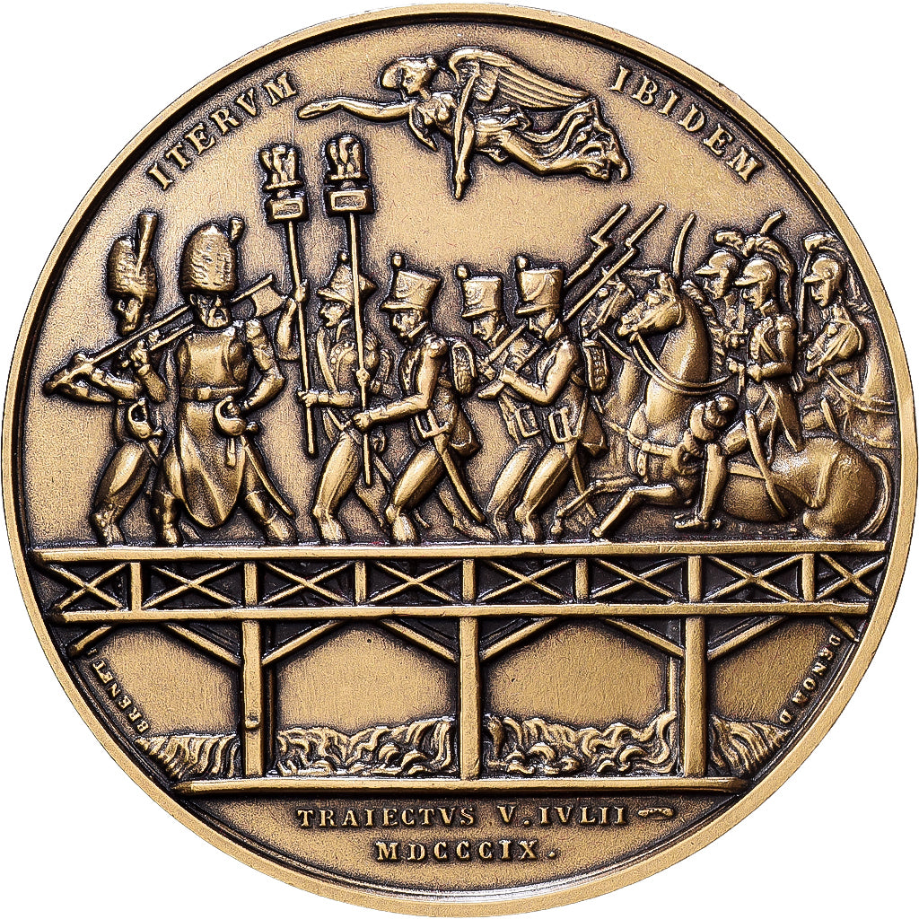Frankreich, Medaille, Napoléon Ier, Bataille d'Essling (1809), Bronze, Denon