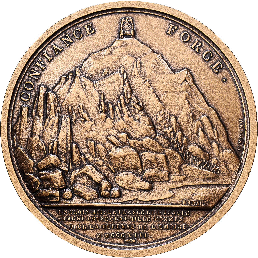 Frankreich, Medaille, Napoleon I, Bataille du Mont-Cenis, Bronze, Denon
