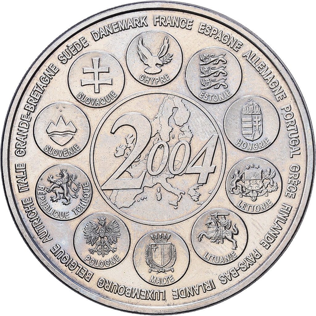 France, Médaille, L'Europe des XXV, Essai, 2004, Cupro-nickel, SPL+
