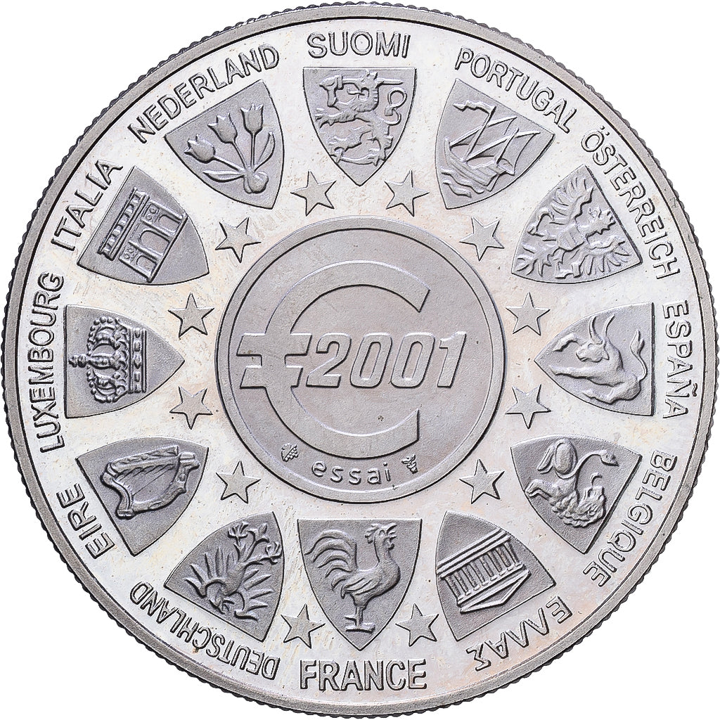 Frankreich, Medaille, L'Europe, La Semeuse, 2001, Kupfer-Nickel, UNZ+