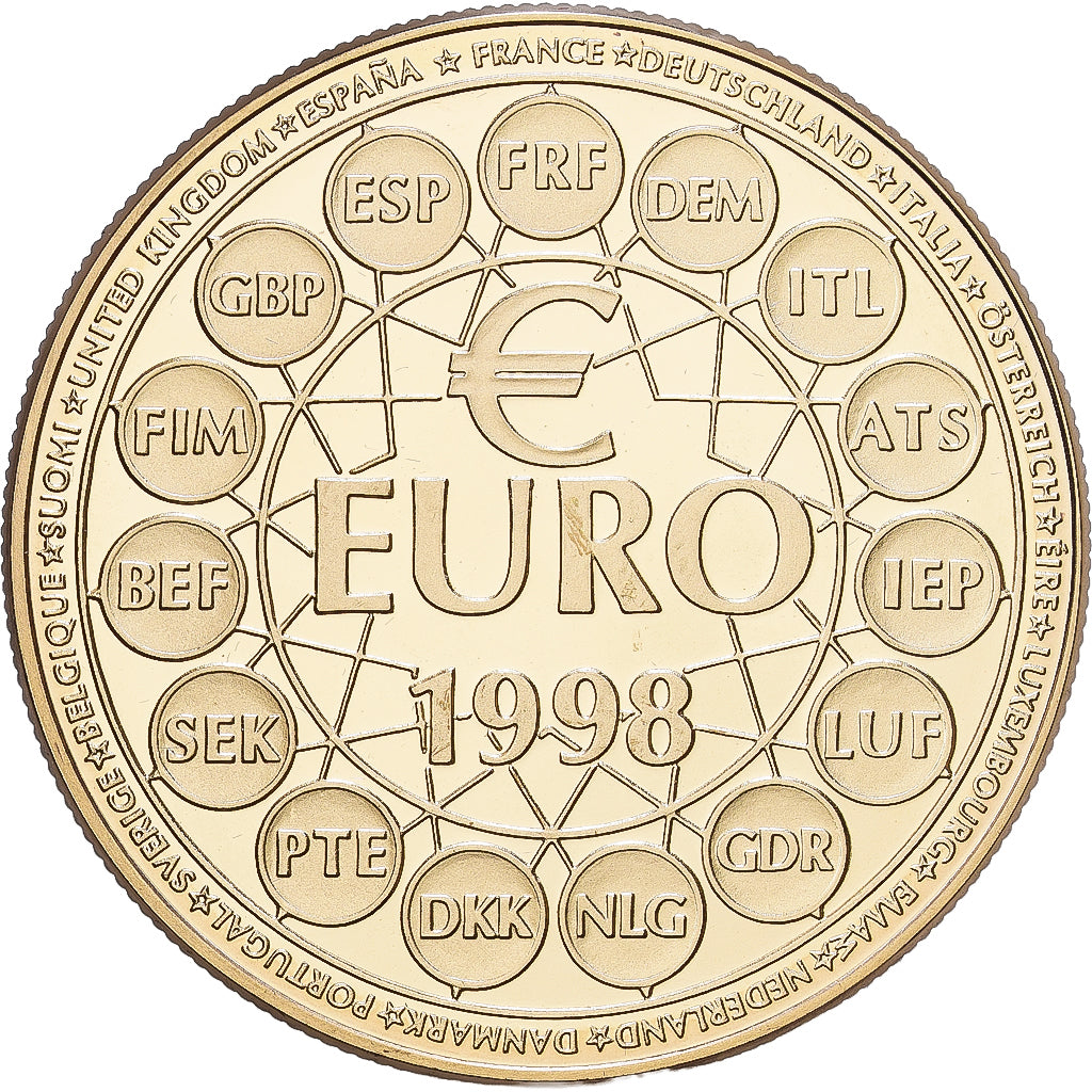 Frankreich, Medaille, Europe, 10 Euro Essai, 1998, Kupfer-Nickel, UNZ+