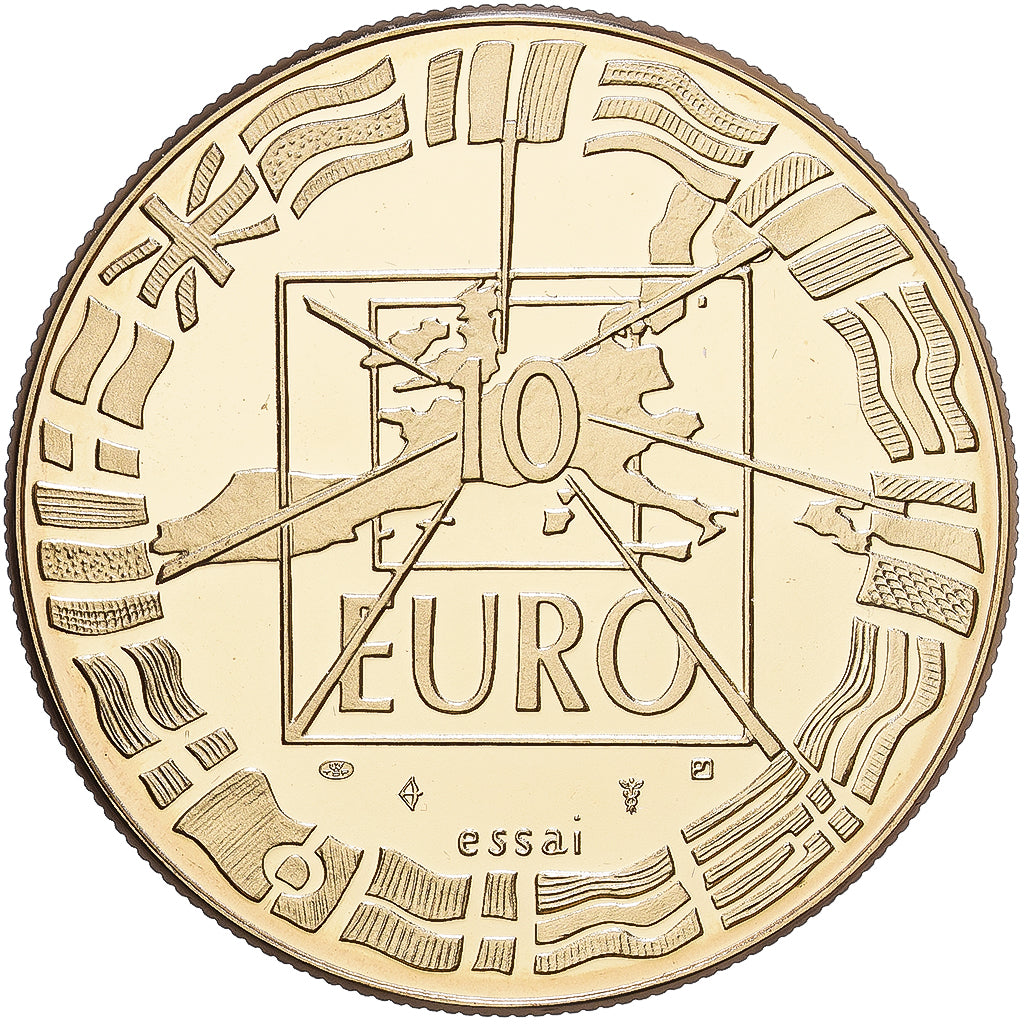 Frankreich, Medaille, Europe, 10 Euro Essai, 1998, Kupfer-Nickel, UNZ+