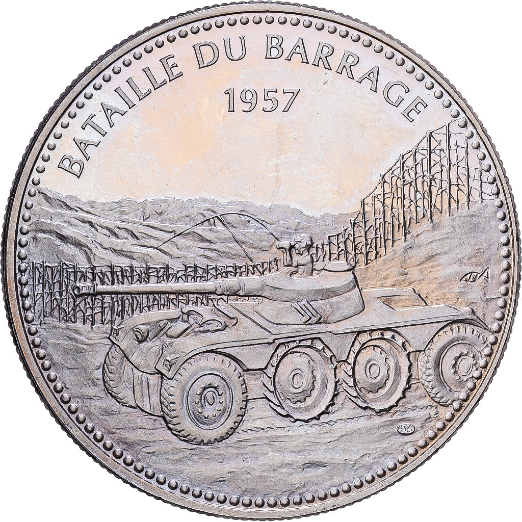 France, Médaille, Guerre d'Algérie, Bataille du Barrage, Cupro-nickel, SPL+