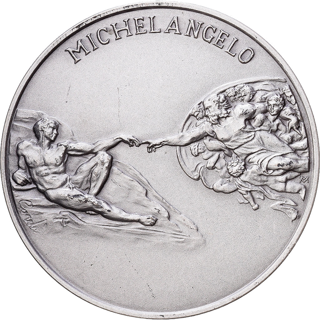 CIUDAD DEL VATICANO, medalla, Michelangelo, Musei Vaticani I, 1992, Plata, SC