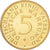 Deutschland, Medaille, 40 Years of 5 Silver Mark, 1991, Copper-Nickel Gilt, VZ