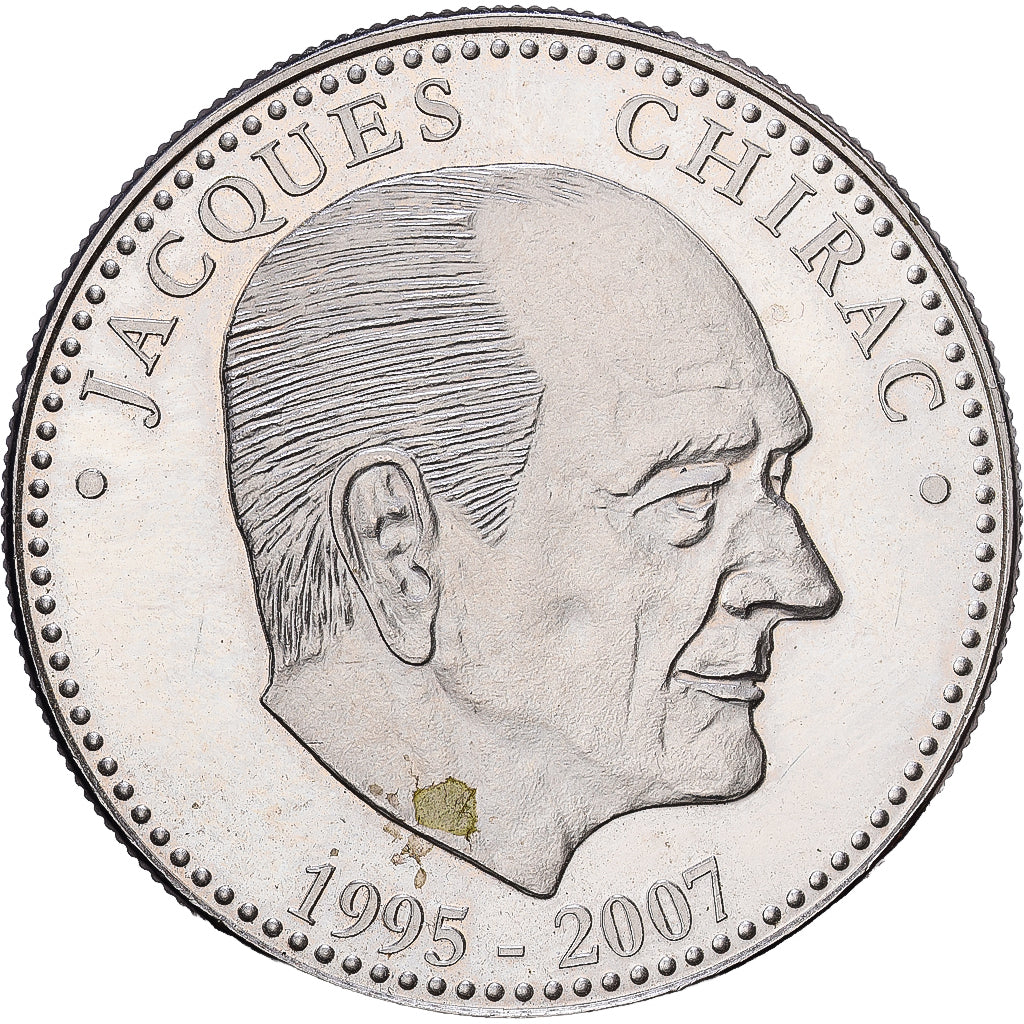 Francia, medalla, Les Présidents de la République, Jacques Chirac, Cobre -