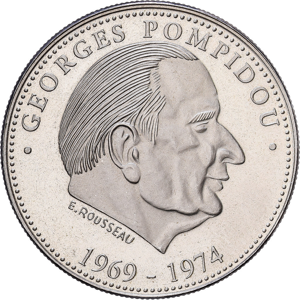 Francja, medal, Les Présidents de la République, Georges Pompidou