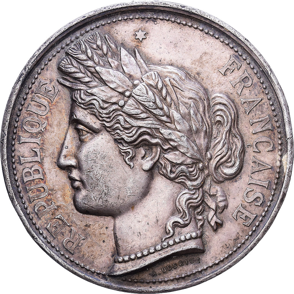 France, Medal, Société d'Agriculture de Saint-Pol, 1890, Silver, Desaide