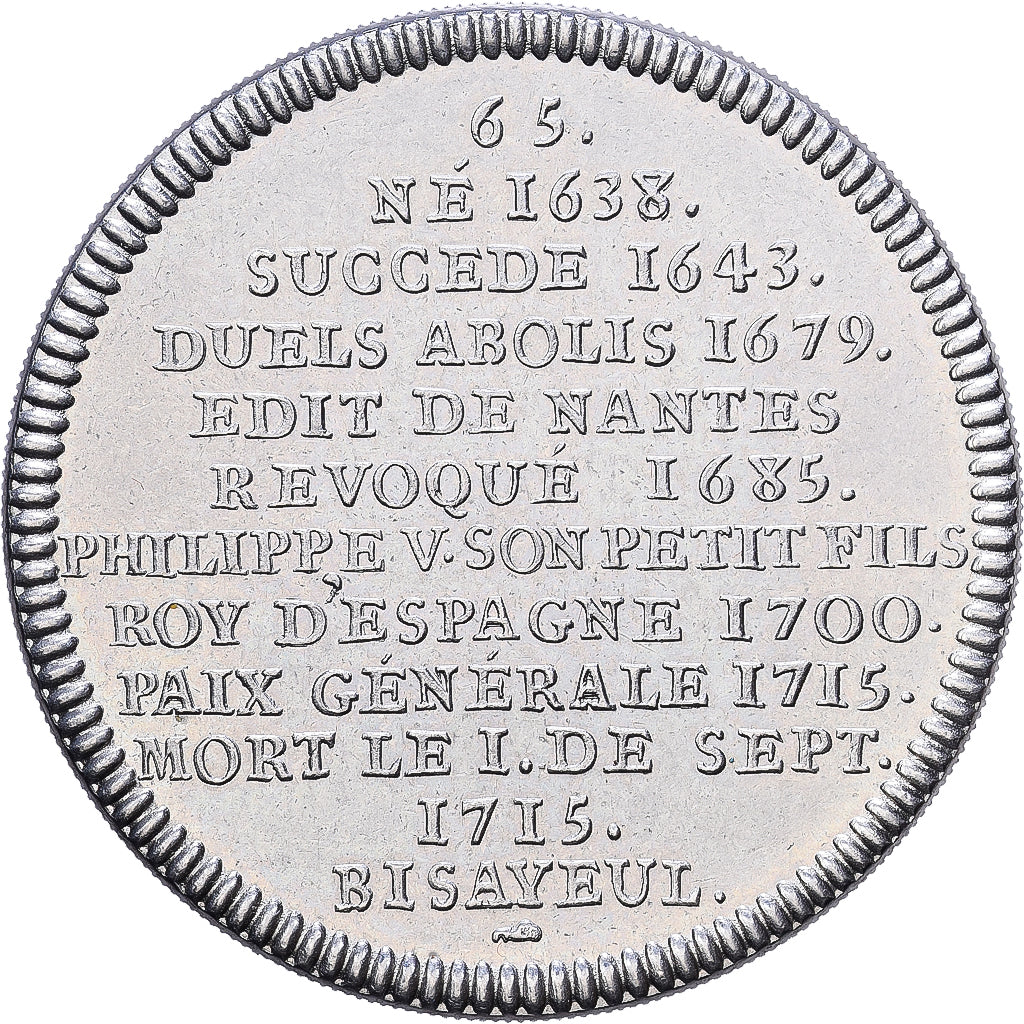 Francia, medalla, Louis XIV Le Grand, Cupronickel, EBC