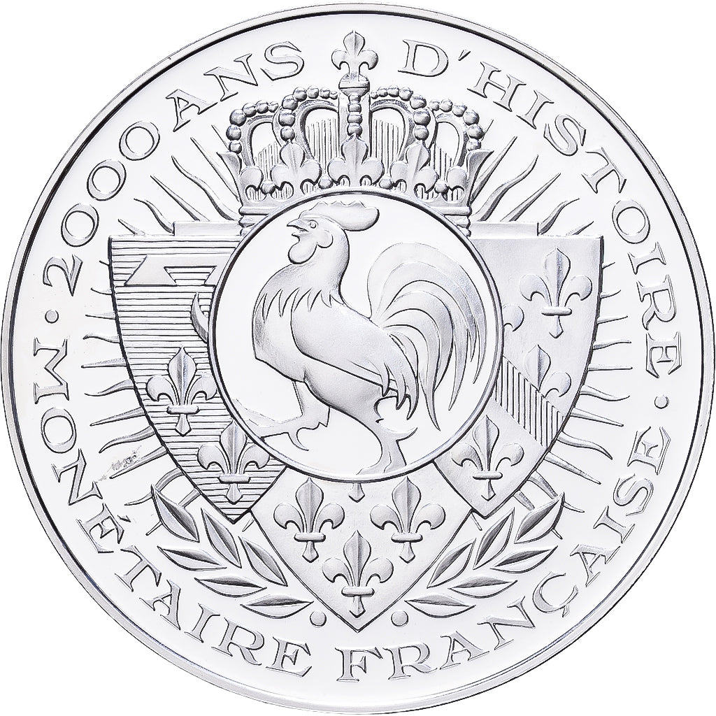Frankreich, Medaille, 2000 Ans d'Histoire Monétaire, Teston François Ier