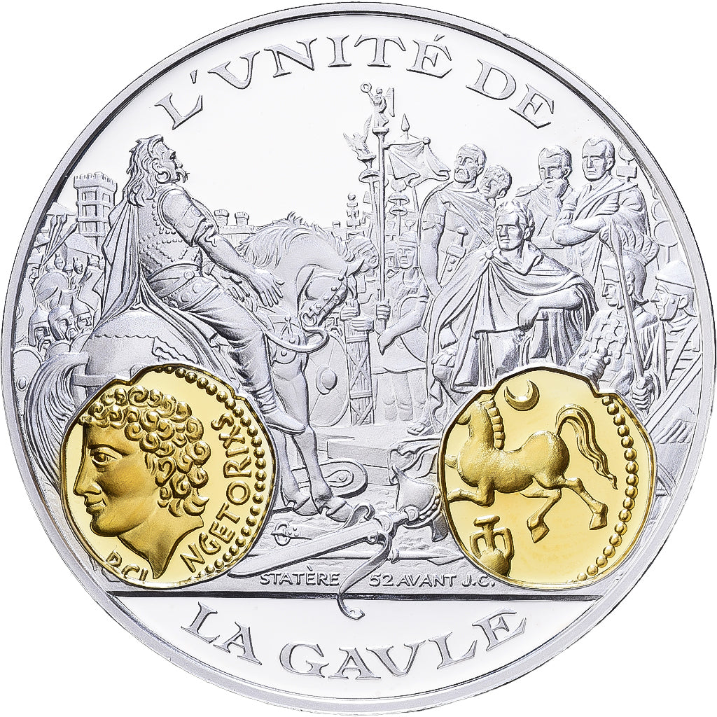 Frankreich, Medaille, 2000 Ans d'Histoire Monétaire, La Gaule, Vercingétorix