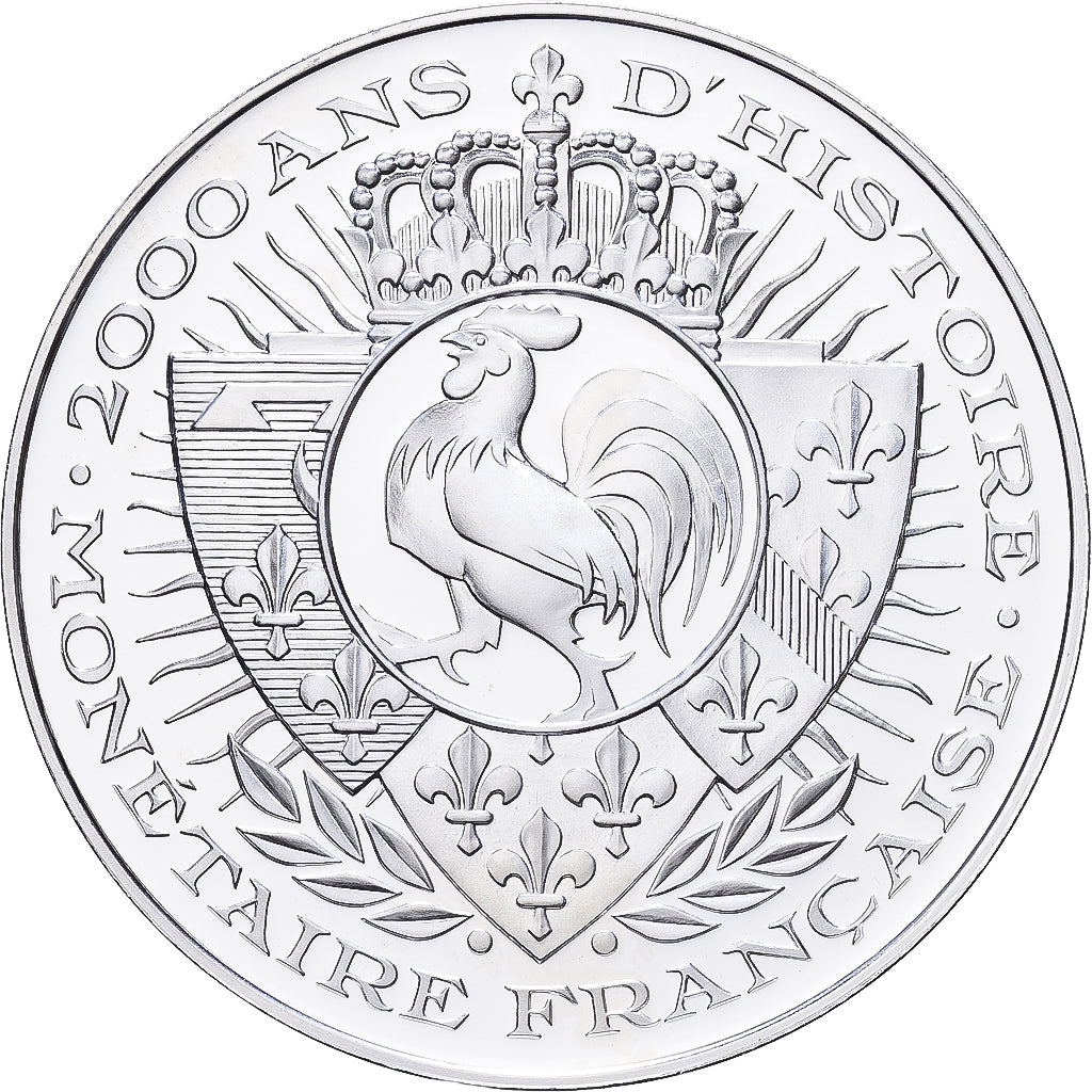 Frankreich, Medaille, Histoire Monétaire, 25 Centimes Lindauer, Silber, STGL