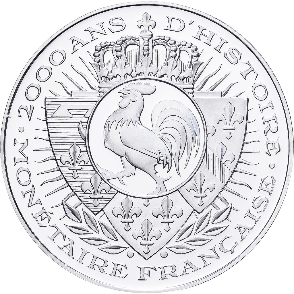Frankreich, Medaille, Histoire Monétaire, 5 Francs Union et Force, Silber, STGL