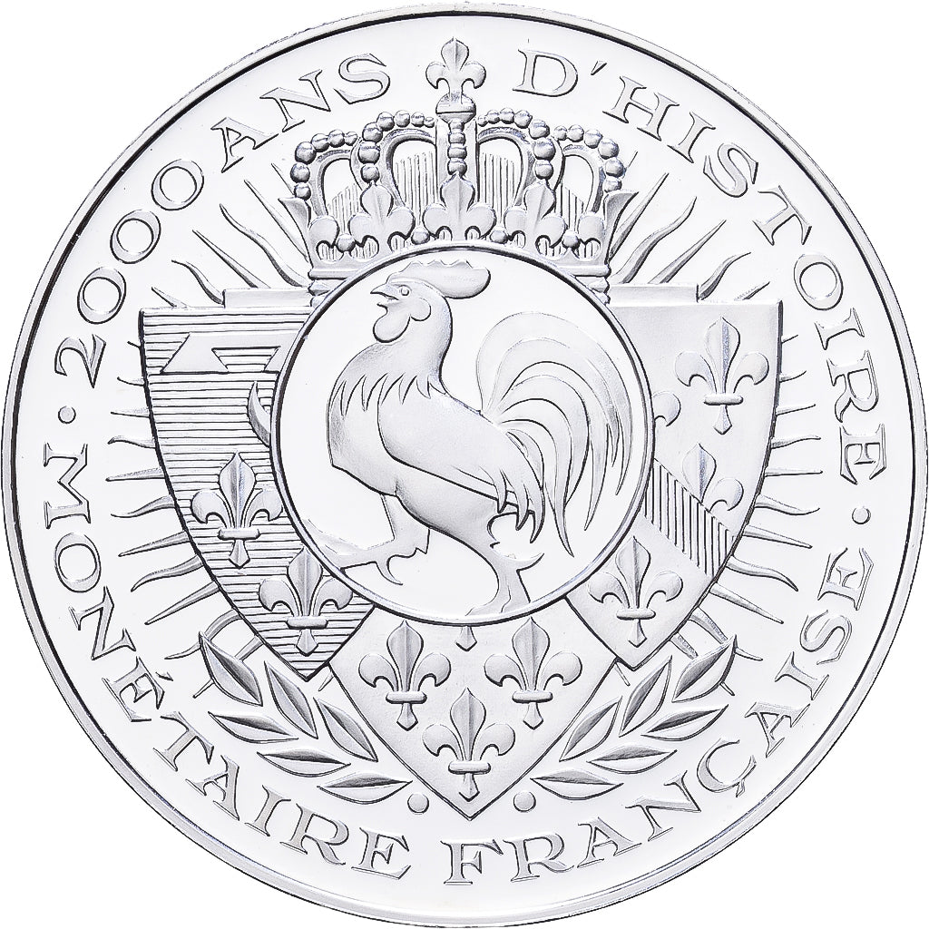 Frankreich, Medaille, Histoire Monétaire, Denier Carolingien, Silber, STGL