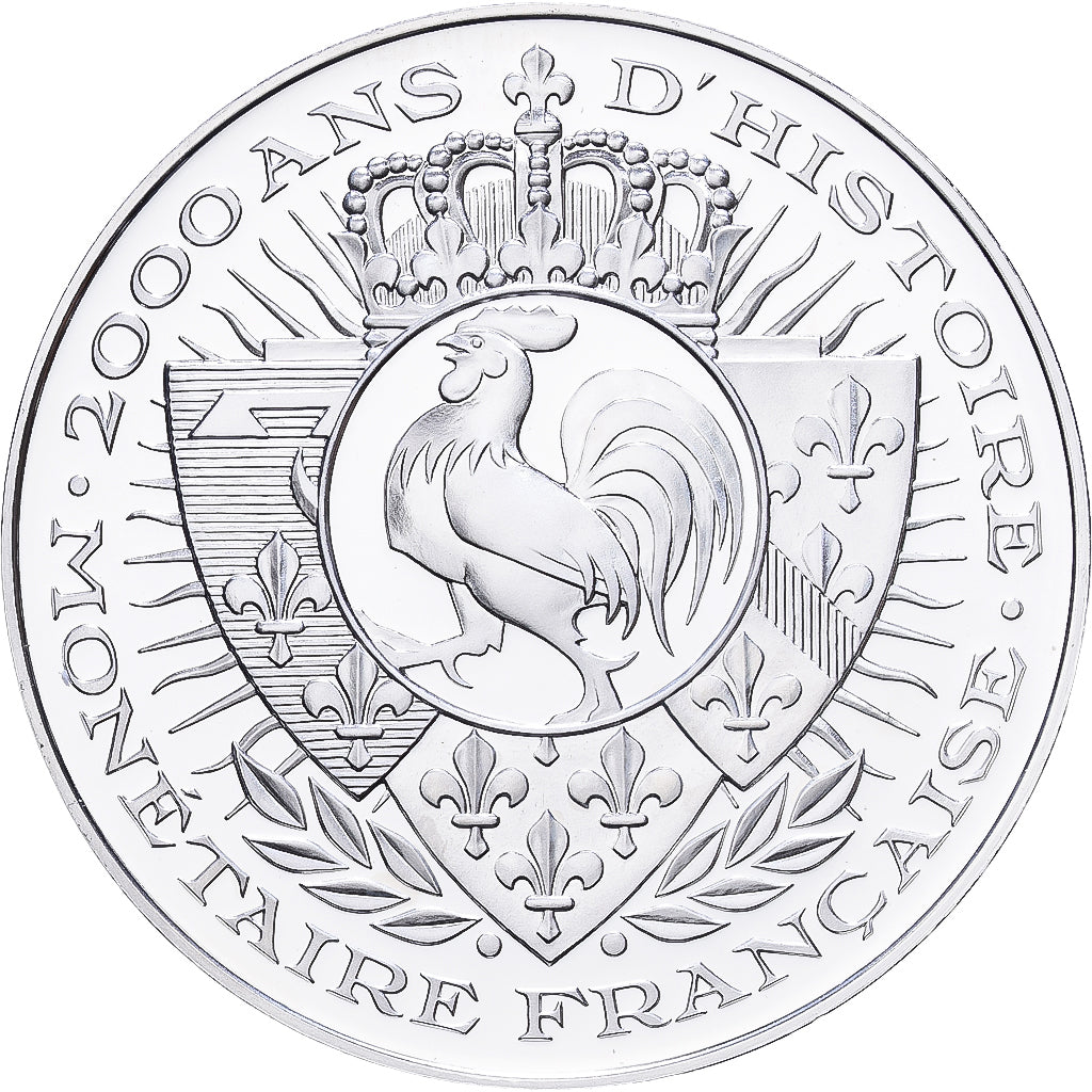Frankreich, Medaille, Histoire Monétaire, Franc Germinal, Silber, STGL