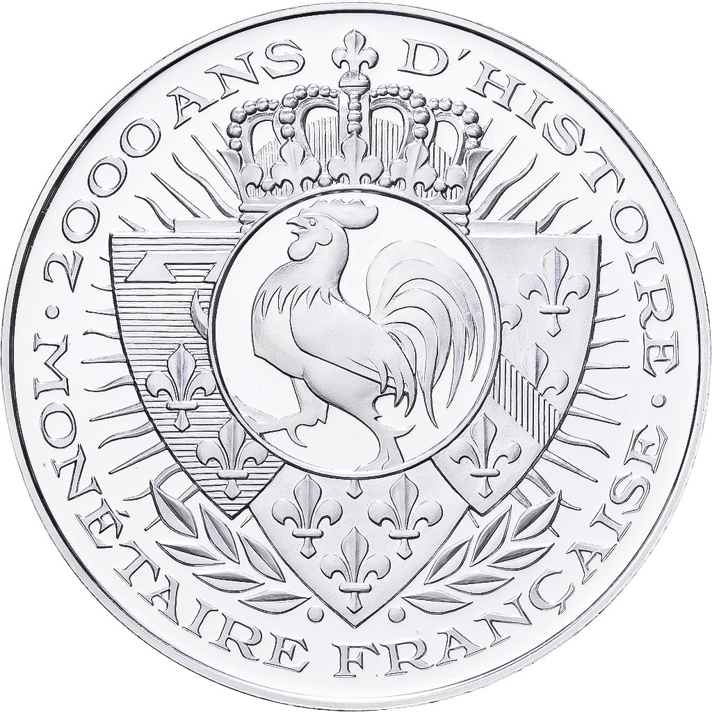 Frankreich, Medaille, Histoire Monétaire, Franc à Cheval, Silber, STGL