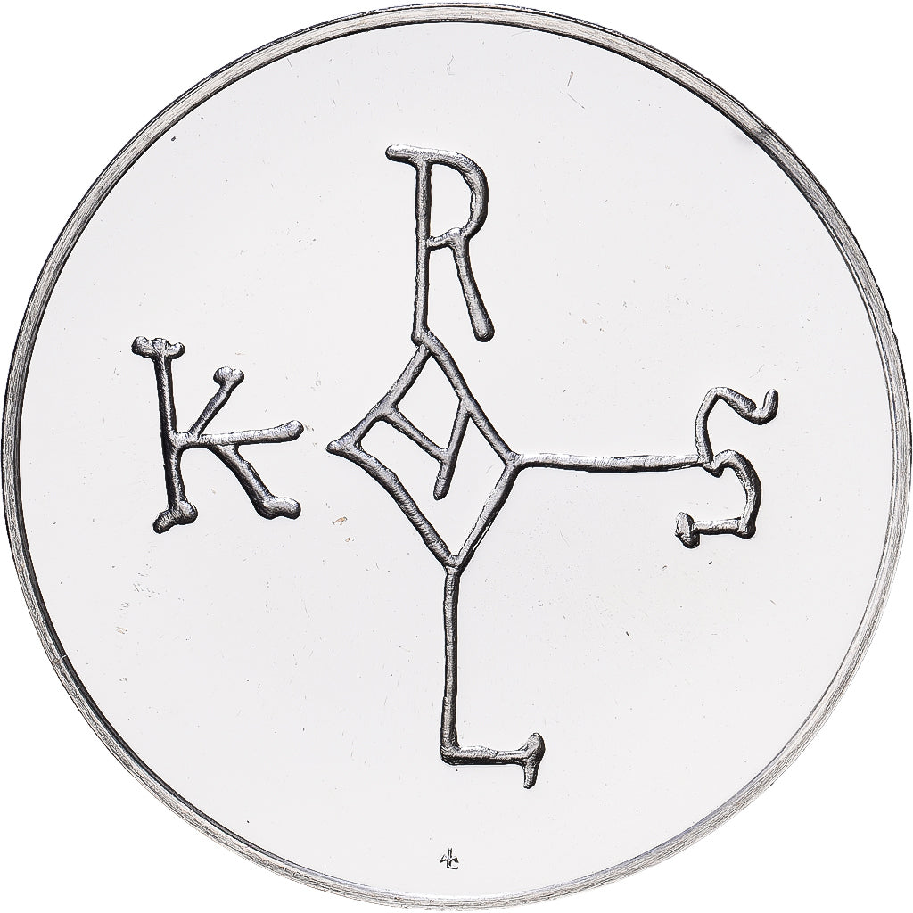 Francia, medalla, Les Rois de France, Charlemagne, Plata, SC+