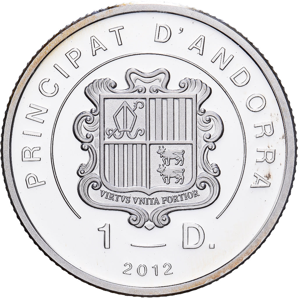 Andorra, Diner, 2012, Pie X, Argento, FDC