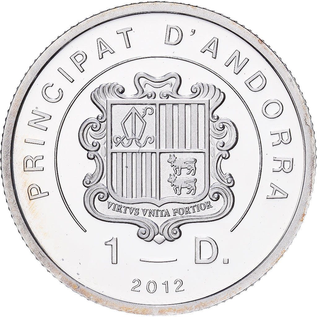 Andorre, Diner, 2012, Pie XII, Argent, FDC
