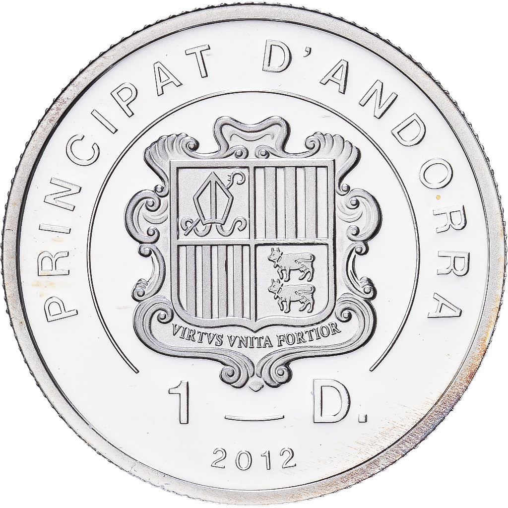 Andorra, Diner, 2012, Benoit XV, Argento, FDC