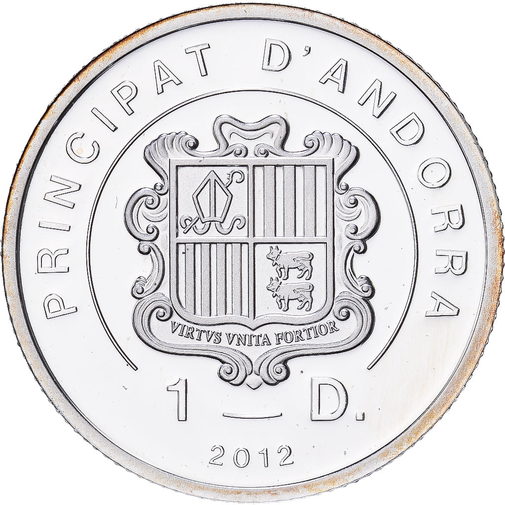 Andorra, Diner, 2012, Jean-Paul II, Silber, STGL