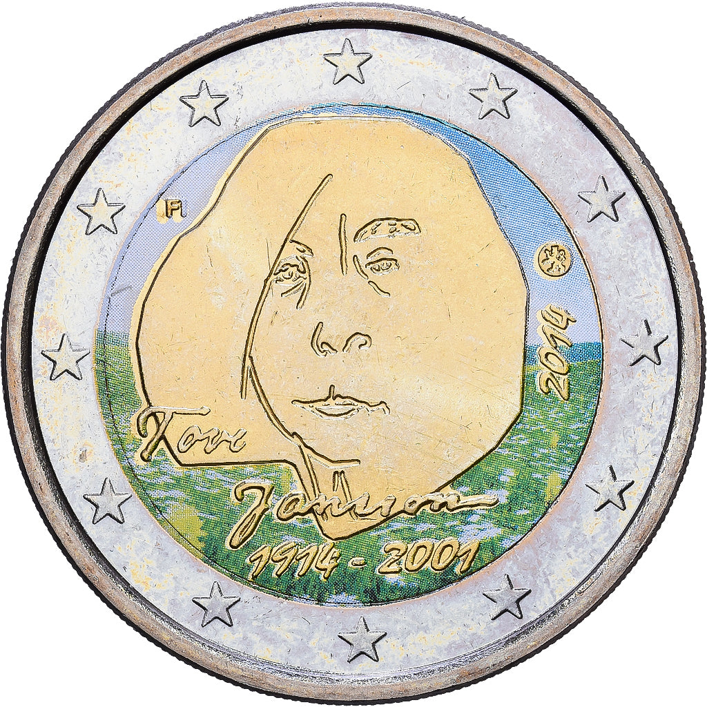 Finlandia, 2 Euro, Colourized, 2014, Vantaa, Bi-metallico, SPL, KM:194