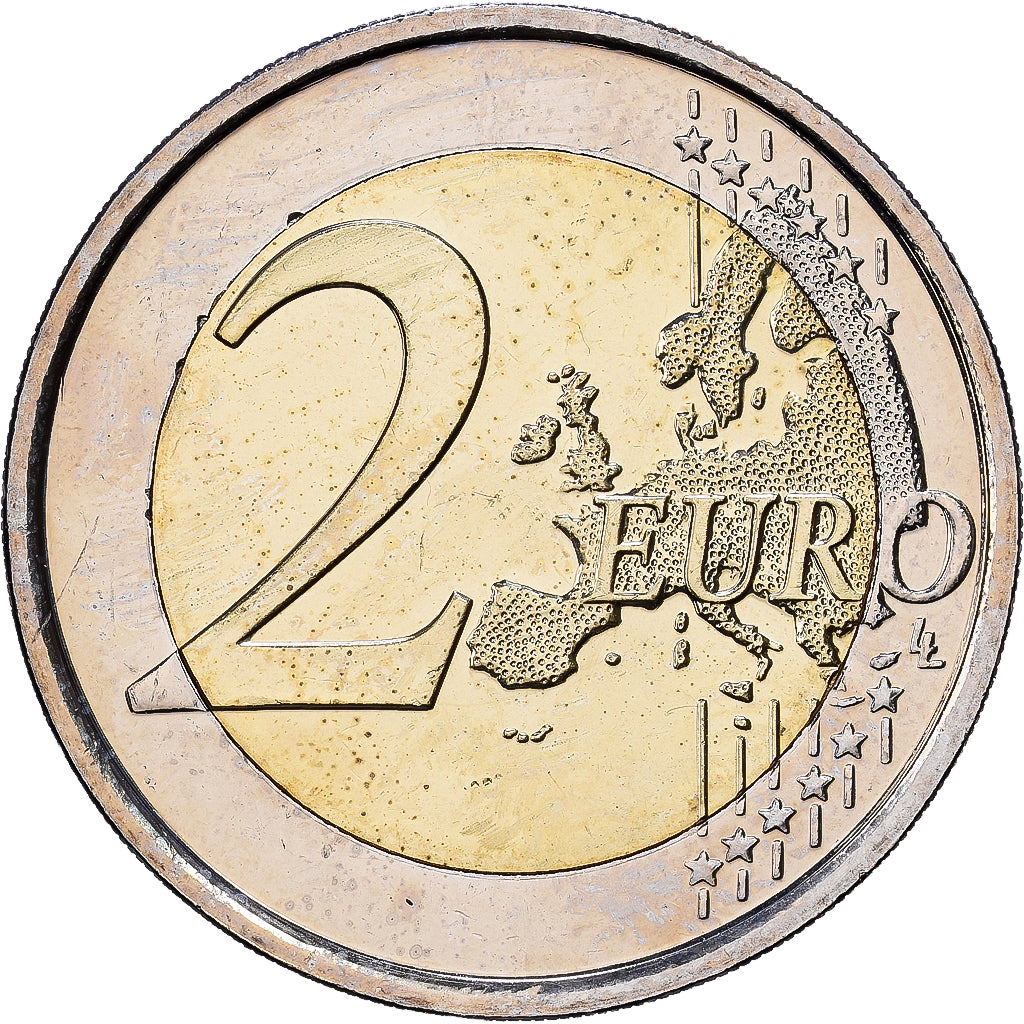 Belgien, 2 Euro, The Great War, Colourized, 2014, Brussels, Bi-Metallic, UNZ