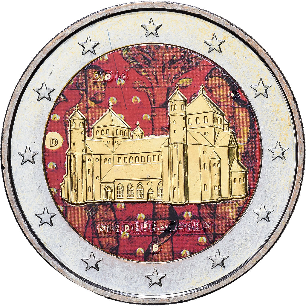Germany, 2 Euro, Colourized, 2014, Stuttgart, Bi-Metallic, MS(63), KM:New
