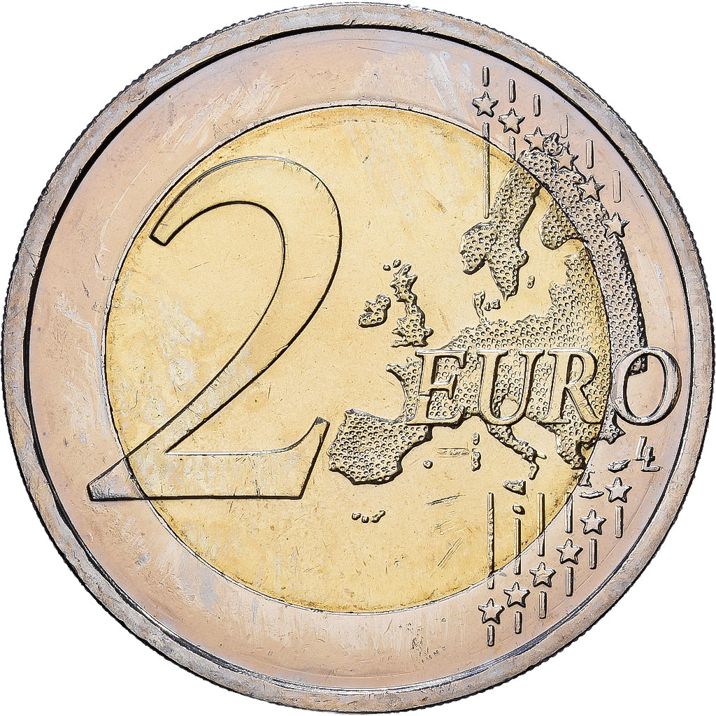Germany, 2 Euro, Colourized, 2014, Stuttgart, Bi-Metallic, MS(63), KM:New